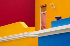 Casa colorida em Bo-Kaap, na Cidade do Cabo