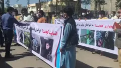 تجمع اعتراضی در مقابل کنسولگری ایران در هرات