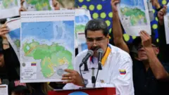 Venezuela Devlet Başkanı Nicolas Maduro, 8 Aralık'ta Guyana üzerinde hak iddia eden bir konuşma yaptı