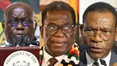 इक्वेटोरियल गिनी, ज़िम्बाब्वे और घाना के राष्ट्रपति.