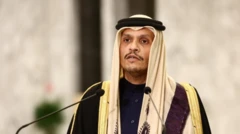 د قطر رئيس الوزراءاو د بهرنیو چارو وزیر محمد بن عبد الرحمن آل ثاني