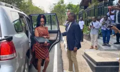 Diane Rwigara kuri komisiyo y'amatora i Kigali