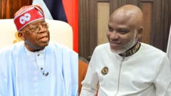 Onyeisiala Naịjirịa bụ Bola Tinubu na Onyeisi IPOB bụ Nnamdi Kanu