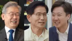 SNL에 출연한 이재명, 김문수, 이준석