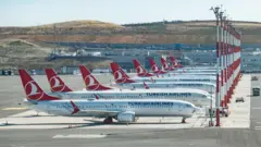 عدد من الطائرات