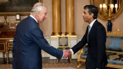 El rey Carlos III y Rishi Sunak
