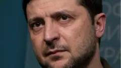 Zelensky en una conferencia de prensa el 3 de marzo