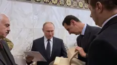 Rusya Devlet Başkanı Vladimir Putin ve Suriye Devlet Başkanı Beşar Esad