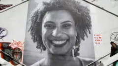Cartel conmemorativo de Marielle Franco.