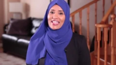 Journalist Hodan Naleyah for BBC interview