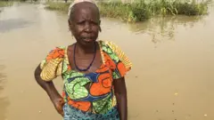 Mallama Habiba inside her farm wey food destroy