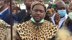 প্রিন্স মিসুজুলু (মাঝে) তার বাবার মতোই জুলু জাতিকে ঐক্যবদ্ধ করার আশা করছেন।