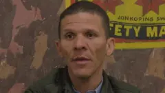Gilber Caro en una entrevista en junio de 2018
