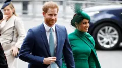 Duke and Duchess of Sussex at Westminster Abbey