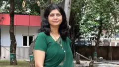 Bharti Kalra in her schcool