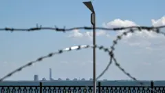 Вид на Запорожскую АЭС