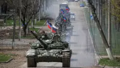 Russian tanks in Ukraine