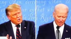 Con más de 70 interrupciones, ataques personales y pocas propuestas, se realizó el primer debate televisado entre los dos candidatos a la presidencia de EE.UU.
