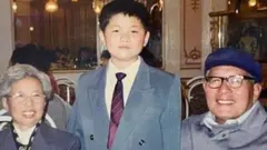 ونسنٹ اپنے دادا کے ساتھ