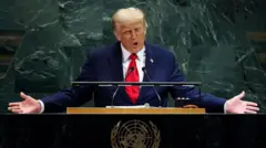 Дональд Трамп на трибуне ООН