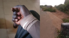 Nke a na-egosi aka nwoke ahụ anyị kpọrọ 'Afamu' n'akụkọ a nakwa ụzọ obodo ha