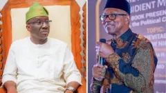 Collage of Edo state govnor Monday Okpebholo and Peter Obi