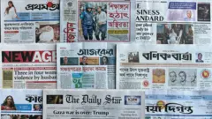 আজ ঢাকা থেকে প্রকাশিত বিভিন্ন পত্রিকা