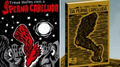 Duas Capas de livros sobre a perna cabeluda