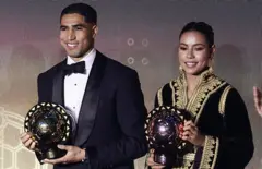 Achraf Hakimi da Ghizlane Chebbak