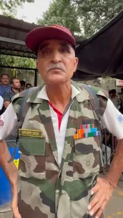 जंतर-मंतर प्रदर्शन में शामिल होने आए पूर्व सैन्यकर्मी ने क्या कहा