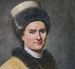 Desenho de Jean Jacques Rousseau