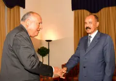 ሚኒስተር ጉዳያት ወጻኢ ግብጺ ሳምሕ ሹክሪ ምስ ፕረዚደንት ኢሳይያስ ኣፈወርቂ፡ ኣስመራ፡ 11 ጥሪ 2024