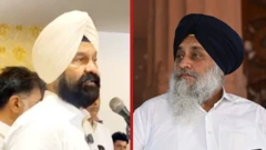ਡਿੰਪੀ ਢਿੱਲੋਂ ਅਤੇ ਸੁਖਬੀਰ ਸਿੰਘ ਬਾਦਲ 