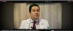 Avatar gerado por IA de médico no Youtube