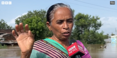 ખેડા : 'બધું ડૂબી ગયું, ખાવા માટે પણ કંઈ નથી', ગળાડૂબ પાણીમાં લાચાર લોકોએ શું આજીજી કરી?