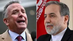 Američki izaslanik Stiv Vitkof (levo) i iranski ministar spoljnih poslova Abas Aragči 