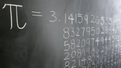 Le nombre Pi sur un tableau noir.