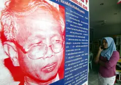 a poster of lawyer Somchai Neelapaijit