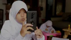 anak-anak, ponsel, online