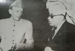 1948 میں خان آف قلات بانی پاکستان محمد علی جناح کے ساتھ
