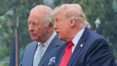 किंग चार्ल्स और डोनाल्ड ट्रंप