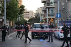الشرطة الإسرائيلية تتخذ إجراءات أمنية بعد هجوم مسلح في تل أبيب، إسرائيل في 5 أغسطس/آب 2023