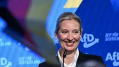 A líder do partido AfD, Alice Weidel.