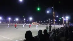 خوست کې د شپې مهال د فوټبال لوبه.