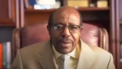 Paul Rusesabagina atanga ubuhamya mu nteko ishingamategeko y'Ubwongereza, umutwe wa sena, ku itariki ya 21 Gashyantare (2) mu 2024