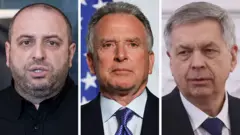 Коллаж: Рустем Умеров, Стив Уиткофф, Игорь Костюков (слева направо)
