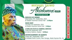 Ilana isinku Alagba Taiwo Akinkunmi