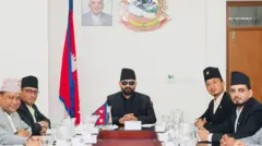 मन्त्रिपरिषद् बैठक, बीचमा प्रधानमन्त्री वालेन्द्र शाह 'बालेन'