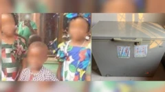 Di three children and di freezer