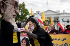 اعتراض به سفر ابراهیم رئيسی در سپتامبر ۲۰۲۲- واشنگتن